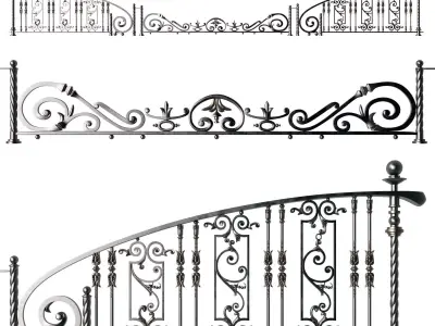 Classic Fence 3D model