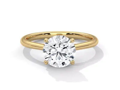 solitaire ring with detail images and 360 render videos 68 3D print model