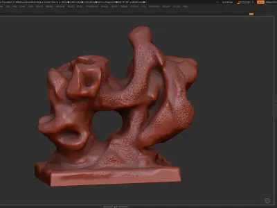 Modern Abstract Decorative sculpture 3d print model 3D print model 3