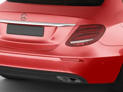 Mercedes E-class avantgarde sedan 2017 3D model