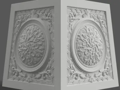 Elegant Monitor Stand 3D STL File for Desk Decoration 3D print model