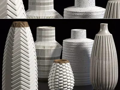 decorative vase 3D model 6