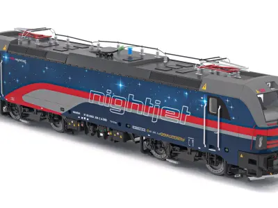 Siemens Vectron Nightjet 3D model