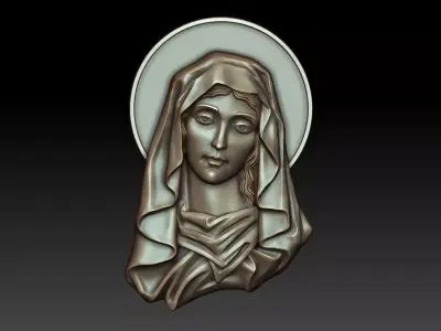 Virgin Mary 16 3D print model