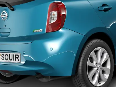 Nissan Micra 2014 3D model