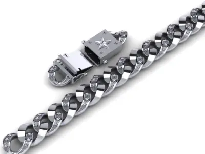 chain bracelets 03 3D print model
