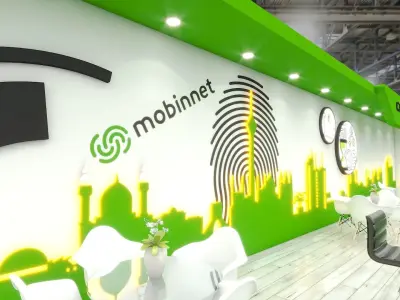 exhibition design Low-poly 3D model