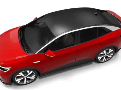 VW ID5 GTX 2022 Low-poly 3D model