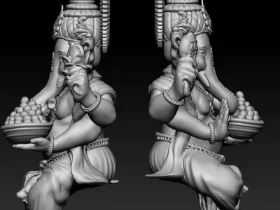 Ganesha Idol 3D print model