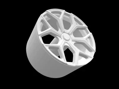 Vossen NL4 scalable and printable rims 3D print model