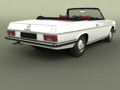 Mercedes-Benz W114 Convertible 3D model