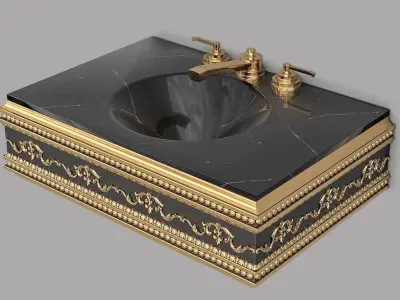 Classic Wash Basin 8 3D model