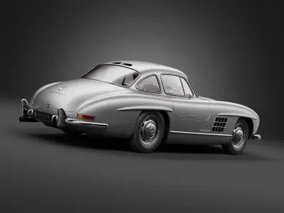1954 Mercedes 300SL 3D model