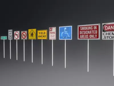 Sign package Free low-poly 3D model