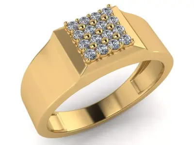 light weight gold diamond rings-C111116SKCH2025996-wt-5-10 3D print model