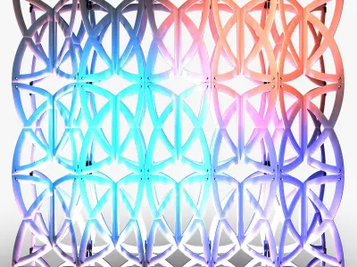 Stage Decor 22 Modular Wall Column 3D model