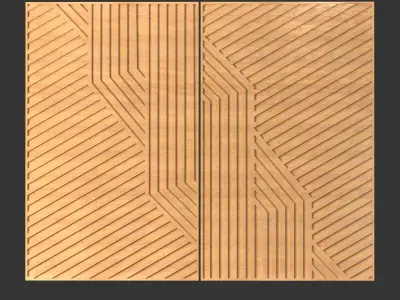 Wall Decor Wood 3D model