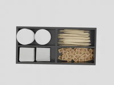 Take-away Coffee Station Organizer  Free 3D model