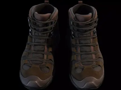 salomon military shoes Low-poly 3D model