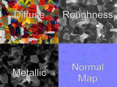 Dynamic Running Shoe Model Pack with Bold Colors and Sleek Si... Low-poly 3D model