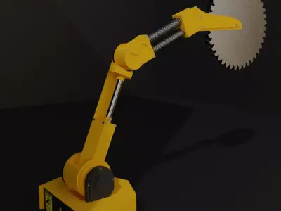 Robotic blade Free low-poly 3D model