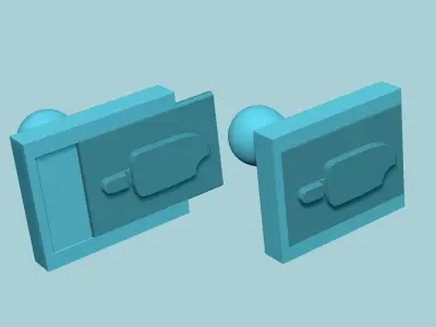 Stamp 39 - Ice Cream - Fondant Decoration Maker Toy 3D print model