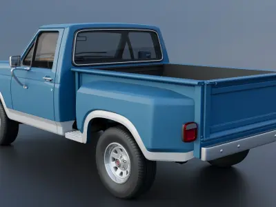 Pickup Truck F-150 Flareside 1983  3D print model