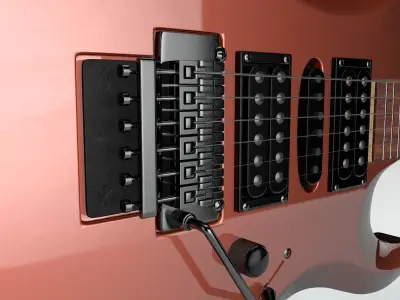 Electric Guitar Cort X6 3D model