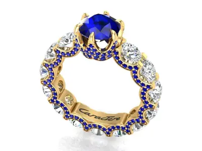 Stunning Engagement Ring  3D print model