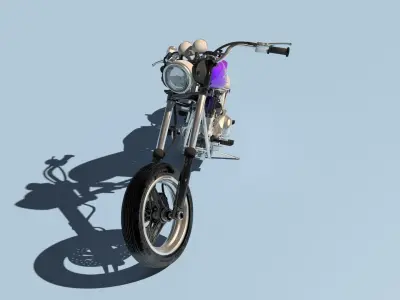 Harley Davidson Chopper 3D model