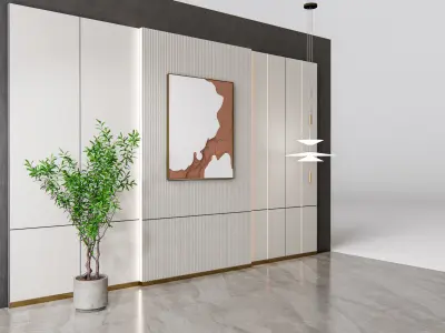 Decorative Wall Panel 3D wall panel 3d panel Backdrop 2 3D model