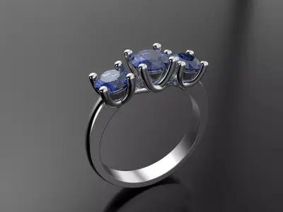 Beautiful Women ring 3D print model