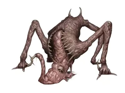 Aberrant Crawler Low-poly 3D model