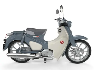 Honda Super Cub C125 Low-poly 3D model