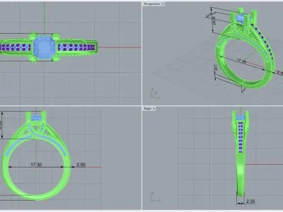 ring code 211 3D print model