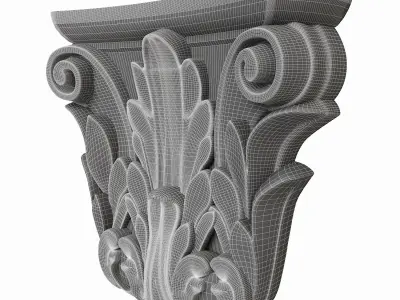 3D model pilaster CandidusPrugger art KA 628 3D model