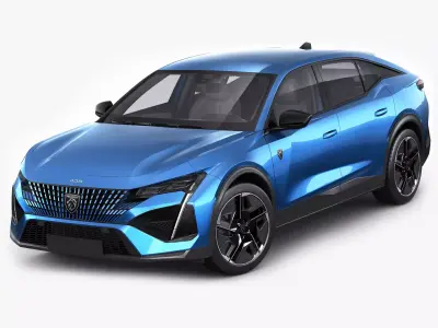 Peugeot 408 2023 3D model