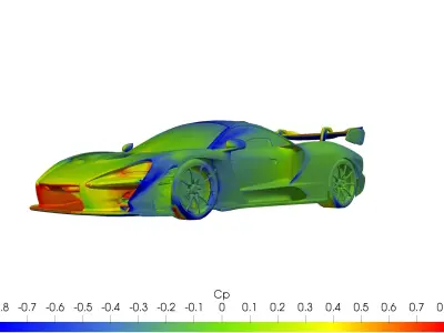 Mclaren Senna solid for CFD or 3D printing 3D model 3D model