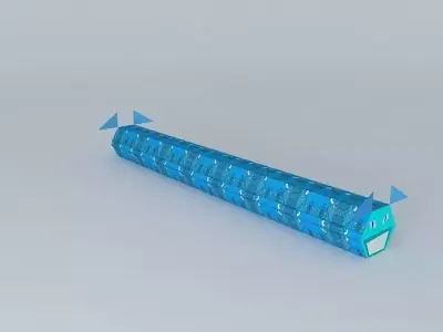 Hexagon Diesel Bart Train Free 3D model