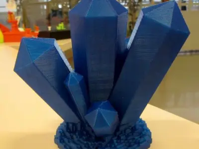 Crystal cluster Free 3D print model