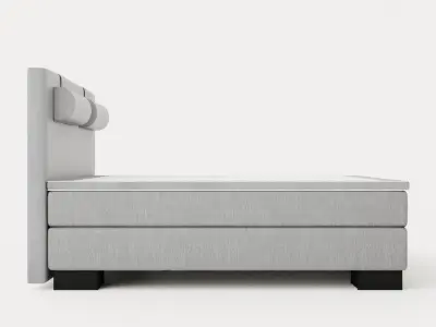 Hilton Luxury Continental Bed 180x200 Low-poly 3D model