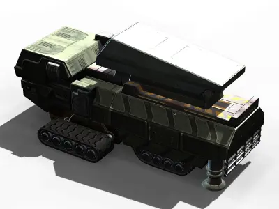 Missile-transportation vehicle 03 3D model