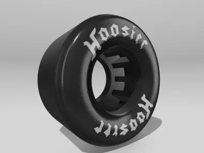 1967 STANG Fastback ProMod Drag Tire set Front N Back Hoosiers 3D print model