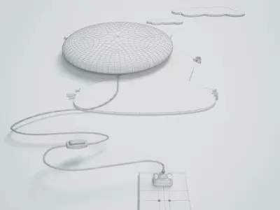 DIY Pig Decorative Light Lamp 3D model