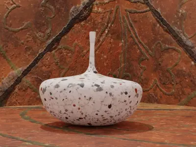 Decorative vases Low-poly 3D model purchase