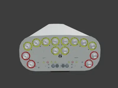 5G Passive Antenna AHP4518R5v06 Low-poly 3D model