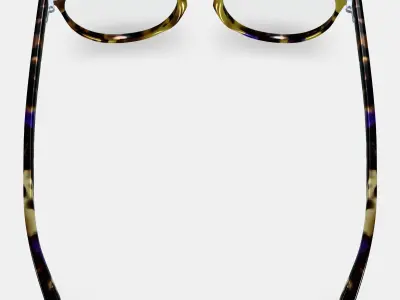 Blakeley Eyeglasses in Violet Magnolia 3D model