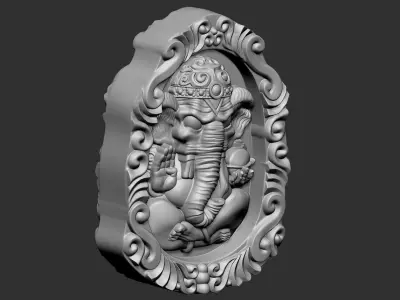 ganehsa hindu god ganesha 3D print model