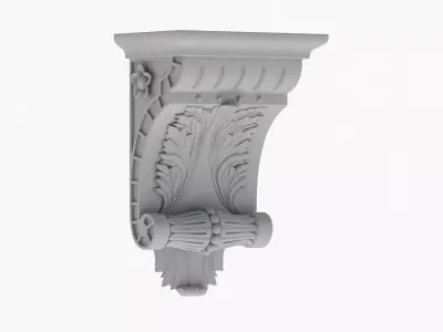 Scroll Corbel 51 - 3D Printable 3D model