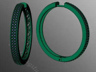 Earrings od52 3D print model